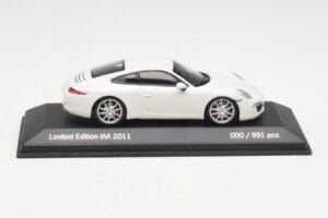 Porsche 911 991 Carrera S Weiß IAA Frankfurt 2011 Minichamps 1:43 WAX20100090 Druckguss — Bild 3 von 5