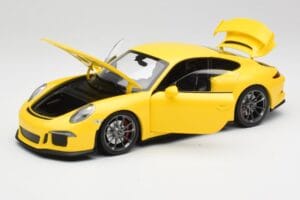 Porsche 911 991 GT3 Racing Gelb & Silber Räder Minichamps 1:18 110062722 Druckguss — Bild 2 von 8