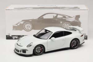 Porsche 911 991 GT3 Weiß Mit Silbernen Felgen Minichamps 1:18 113062721 Druckguss — Bild 8 von 8