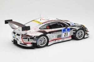 Porsche 911 991.1 GT3 R #21 WTM Racing J. Stursberg / V. Krumbach 24h Nürburgring 2016 Minichamps 1:18 155166021 Druckguss — Bild 2 von 6
