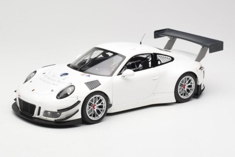 Porsche 911 991.1 GT3 R Weiß Mit Silberfelgen Minichamps 1:18 153166000 Druckguss