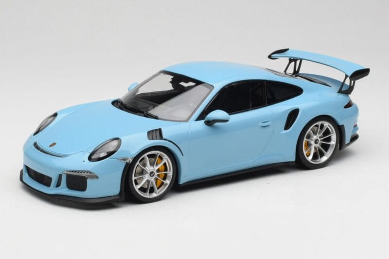 Porsche 911 991.1 GT3 RS Blau Matte Felgen Minichamps 1:18 153066235 Druckguss