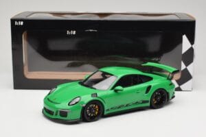 Porsche 911 991.1 GT3 RS Grün Schwarze Felgen Minichamps 1:18 153066228 Druckguss — Bild 6 von 6