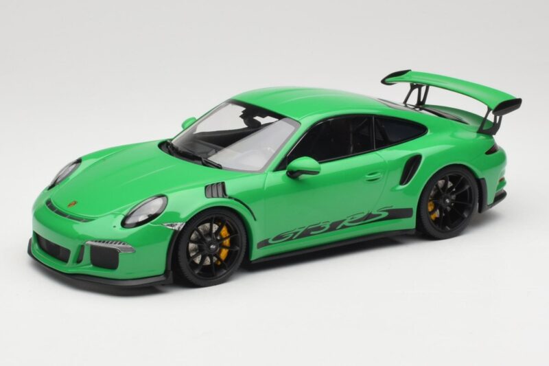 Porsche 911 991.1 GT3 RS Grün Schwarze Felgen Minichamps 1:18 153066228 Druckguss