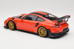 Porsche 911 991.2 GT2 RS Orange Weissach Package Goldene Felgen Minichamps 1:18 155068305 Druckguss — Bild 5 von 6