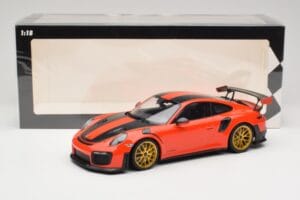 Porsche 911 991.2 GT2 RS Orange Weissach Package Goldene Felgen Minichamps 1:18 155068305 Druckguss — Bild 6 von 6