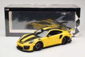 Porsche 911 991.2 GT2 RS Weissach Package Gelb mit Schwarzen Felgen Minichamps 1:18 155068311 Druckguss — Bild 6 von 6