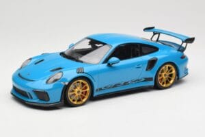 Porsche 911 991.2 GT3 RS Blau mit Goldenen Felgen Minichamps 1:18 155068222 Druckguss