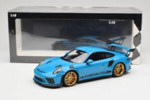 Porsche 911 991.2 GT3 RS Blau mit Goldenen Felgen Minichamps 1:18 155068222 Druckguss — Bild 6 von 6