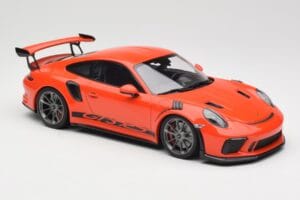 Porsche 911 991.2 GT3 RS Lava Orange & Silberne Felgen Minichamps 1:18 155068225 Druckguss — Bild 4 von 6