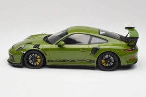 Porsche 911 991.2 GT3 RS Lizard Grün Mit Schwarzen Felgen Minichamps 1:18 155068233 Druckguss — Bild 3 von 6
