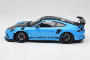 Porsche 911 991.2 GT3 RS Miami Blau Weissach Package & Schwarze Magnesium Räder Minichamps 1:18 153068231 Druckguss — Bild 3 von 6