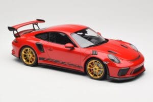 Porsche 911 991.2 GT3 RS Rot mit Goldenen Felgen Minichamps 1:18 155068220 Druckguss — Bild 4 von 6