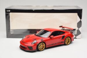 Porsche 911 991.2 GT3 RS Rot mit Goldenen Felgen Minichamps 1:18 155068220 Druckguss — Bild 6 von 6