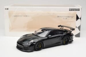 Porsche 911 991.2 GT3 RS Weissach Package Schwarz Mit Schwarzen Felgen Minichamps 1:18 153068321 Druckguss — Bild 6 von 6