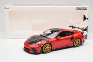 Porsche 911 991.2 GT3 RS Weissach Package Guards Red Goldene Magnesium Felgen Minichamps 1:18 153068236 Druckguss — Bild 6 von 6