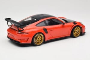 Porsche 911 991.2 GT3 RS Weissach Package Lava Orange Goldene Magnesium Felgen Minichamps 1:18 153068227 Druckguss — Bild 2 von 6