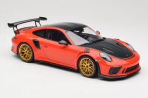 Porsche 911 991.2 GT3 RS Weissach Package Lava Orange Goldene Magnesium Felgen Minichamps 1:18 153068227 Druckguss — Bild 4 von 6