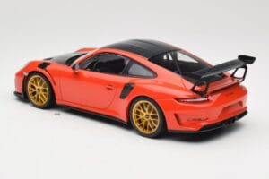 Porsche 911 991.2 GT3 RS Weissach Package Lava Orange Goldene Magnesium Felgen Minichamps 1:18 153068227 Druckguss — Bild 5 von 6