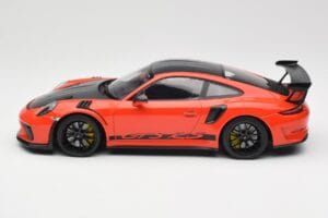 Porsche 911 991.2 GT3 RS Weissach Package Lava Orange Wording Schwarze Magnesium Felgen Minichamps 1:18 153068226 Druckguss — Bild 3 von 6