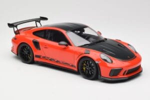 Porsche 911 991.2 GT3 RS Weissach Package Lava Orange Wording Schwarze Magnesium Felgen Minichamps 1:18 153068226 Druckguss — Bild 4 von 6