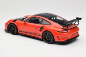 Porsche 911 991.2 GT3 RS Weissach Package Lava Orange Wording Schwarze Magnesium Felgen Minichamps 1:18 153068226 Druckguss — Bild 5 von 6