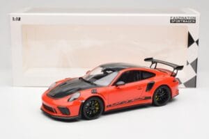 Porsche 911 991.2 GT3 RS Weissach Package Lava Orange Wording Schwarze Magnesium Felgen Minichamps 1:18 153068226 Druckguss — Bild 6 von 6