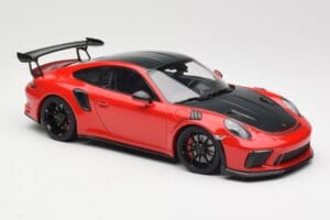 Porsche 911 991.2 GT3 RS Weissach Package Rot mit Schwarzen Felgen Minichamps 1:18 155068230 Druckguss — Bild 4 von 6