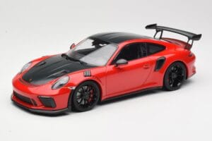 Porsche 911 991.2 GT3 RS Weissach Package Rot mit Schwarzen Felgen Minichamps 1:18 155068230 Druckguss