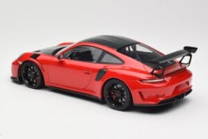 Porsche 911 991.2 GT3 RS Weissach Package Rot mit Schwarzen Felgen Minichamps 1:18 155068230 Druckguss — Bild 5 von 6