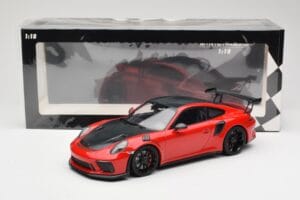 Porsche 911 991.2 GT3 RS Weissach Package Rot mit Schwarzen Felgen Minichamps 1:18 155068230 Druckguss — Bild 6 von 6