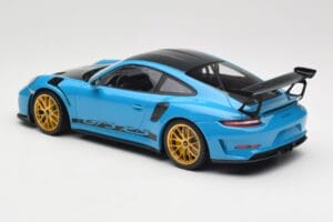 Porsche 911 991.2 GT3 RS Weissach Package Shark Blue Wording Goldene Magnesium Felgen Minichamps 1:18 153068237 Druckguss — Bild 5 von 6