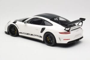 Porsche 911 991.2 GT3 RS Weissach Package Weiß Wording Schwarze Magnesium Felgen Minichamps 1:18 153068225 Druckguss — Bild 5 von 6