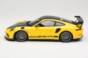 Porsche 911 991.2 GT3 RS Gelb Weissach Package Platinum Wheels Minichamps 1:18 155068221 Druckguss — Bild 3 von 6