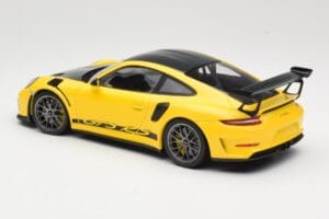 Porsche 911 991.2 GT3 RS Gelb Weissach Package Platinum Wheels Minichamps 1:18 155068221 Druckguss — Bild 5 von 6