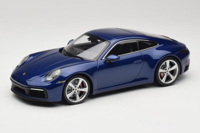 Porsche 911 992 Carrera 4S Blue Metallic Minichamps 1:18 153067327 Druckguss