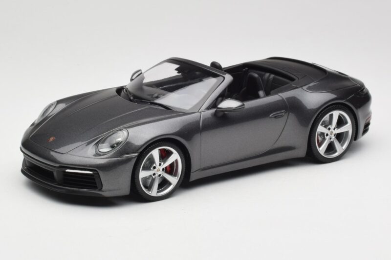 Porsche 911 992 Carrera 4S Cabriolet Agate Grey Metallic Minichamps 1:18 155067336 Druckguss