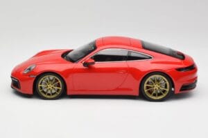 Porsche 911 992 Carrera 4S Guards Rot & Goldene Räder Minichamps 1:18 153067328 Druckguss — Bild 3 von 6