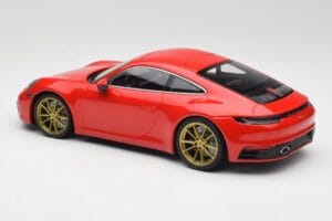 Porsche 911 992 Carrera 4S Guards Rot & Goldene Räder Minichamps 1:18 153067328 Druckguss — Bild 5 von 6