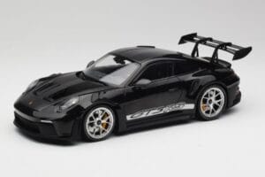 Porsche 911 992 GT3 RS Schwarz Mit Silbernen Felgen Minichamps 1:18 155062231 Druckguss
