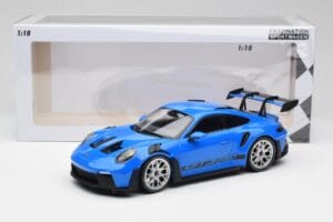 Porsche 911 992 GT3 RS Blau & Silberne Räder & Schwarzes Dekor Minichamps 1:18 153062234 Druckguss — Bild 6 von 6