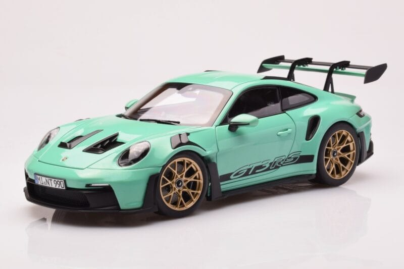 Porsche 911 992 GT3 RS Mint Grün Norev 1:18 187362 Druckguss
