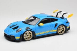 Porsche 911 992 GT3 RS Shark Blau & Gelb Decor Concept Minichamps 1:18 911992001 Druckguss