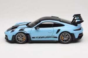 Porsche 911 992 GT3 RS Weissach Pack Gulf Blue Norev 1:18 187367 Druckguss — Bild 4 von 8