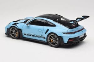 Porsche 911 992 GT3 RS Weissach Pack Gulf Blue Norev 1:18 187367 Druckguss — Bild 7 von 8