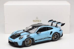 Porsche 911 992 GT3 RS Weissach Pack Gulf Blue Norev 1:18 187367 Druckguss — Bild 8 von 8