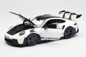 Porsche 911 992 GT3 Weissach Package Weiß & Indigo Blau Norev 1:18 187353 Druckguss — Bild 2 von 8