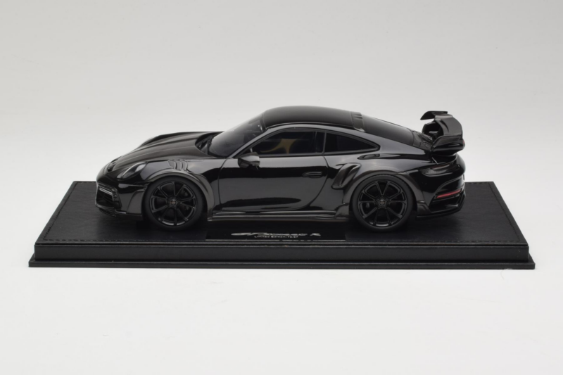 Porsche 911 992 TechArt GTstreet R Schwarz Mit Schwarzen Rädern TechArt 1:18 REMC012 Resin