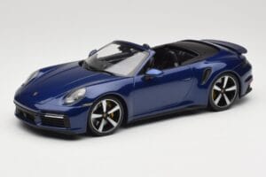 Porsche 911 992 Turbo S Cabriolet Blue Metallic Minichamps 1:18 155069081 Druckguss
