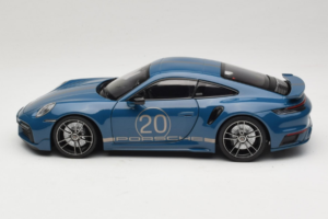 Porsche 911 992 Turbo S Coupe Sport Design Blau Minichamps 1:18 113069073 Druckguss — Bild 4 von 8